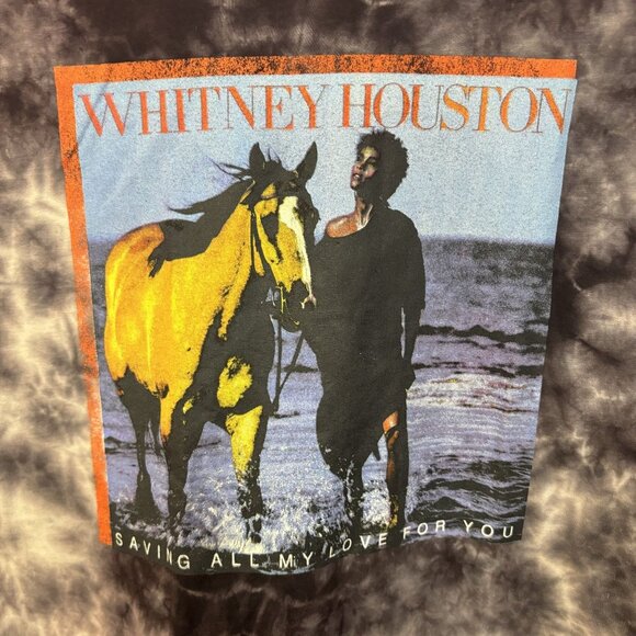 Whitney Houston Self-Titled Album Cover tie dye Tee size small - Picture 2 of 4